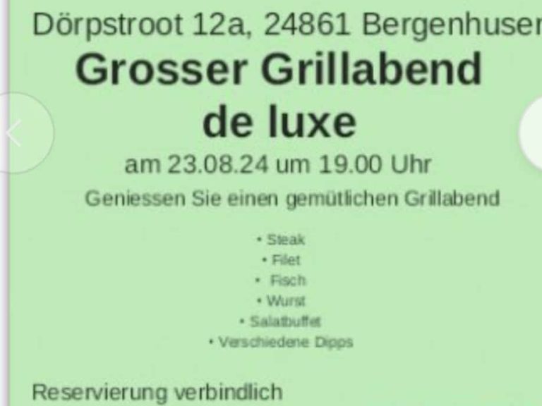 Großer Grillabend